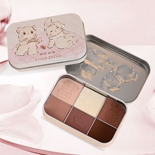 Paleta de sombras de ojos con estuche metálico YIGU DIGU #02