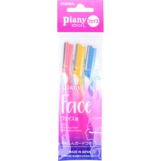 Navaja de afeitar FEATHER Piany Face L - 3 unidades