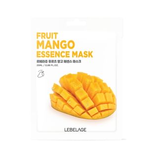Máscara de Esencia de Fruta LEBELAGE - Mango (25 ml por hoja, 12 tipos disponibles)