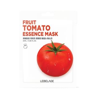 Masque Essentiel de Fruits LEBELAGE - Tomate (25ml x 1 feuille)
