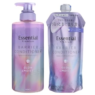 Condicionador brillante y húmedo Essential Premium de Kao, recarga de 340 ml