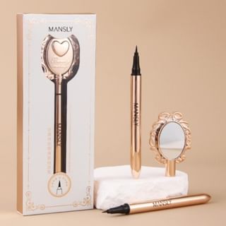 Líquido Eyeliner MANSLY - Negro intenso con espejo