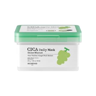Máscara diaria de SKINFOOD Shine Muscat Cica (30 hojas)