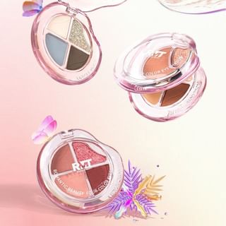 ROMANTIC BEAUTY - Paleta de Sombras de Ojos 4 Colores - Glaciar del Mar Superficial, #04