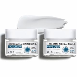 Ensemble crème faciale APLB à l'acide tranexamique et à la niacynamide - Crème hydratante éclat - Paquet duo
