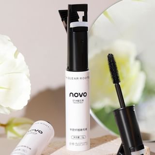 Máscara de pestañas y rizador de cejas NOVO 2 en 1, Negro
