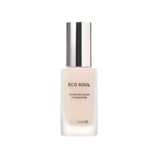Base de maquillaje The Saem Eco Soul Vegan Silk Glam (versión 2024) - #23 Beige Natural