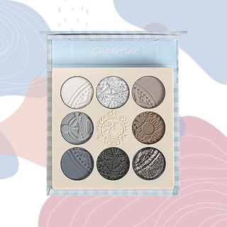 Cheerflor Magic Circle Embossed Eyeshadow - CFR971 Haze Blue