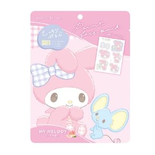 Sanrio My Melody Face Mask Pack - Peach