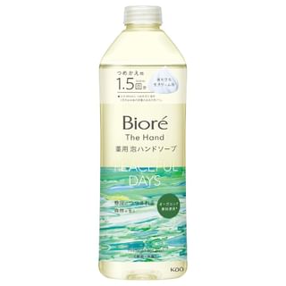 Lava manos con espuma Kao Biore, Bosque de Días Pacíficos, recarga de 340 ml