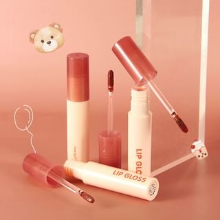 Brillo labial Greedy Bear de Heng Fang - 4 colores (Melocotón Oolong, 3g)