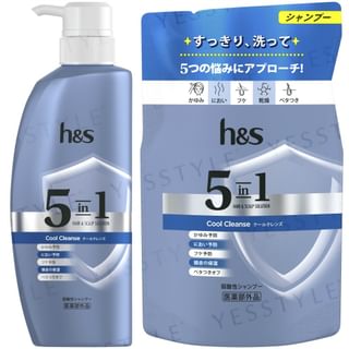 H&S 5-in-1 Cool Cleanse Shampoo, 340g