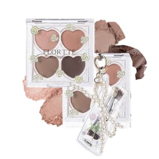 Paleta de sombras de ojos FLORTTE 4 colores - Serie Blooming (01)