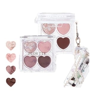 Paleta de sombras para ojos FLORTTE Serie floreciente en 4 colores - 02
