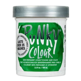 Punky Colour Apple Green Semi-Permanent Conditioning Hair Colour, 100ml
