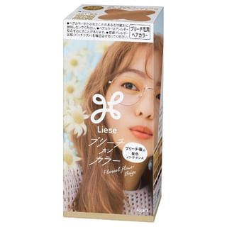 Kao Liese Bleach On Color Bubble Hair Color Kit, Flannel Flower Beige - 108ml