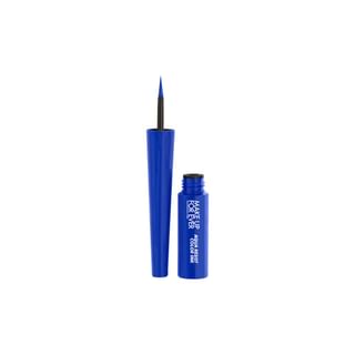 Lápiz de ojos líquido Aqua Resist de Make Up Forever tinta de color 14 azul cobrizo mate