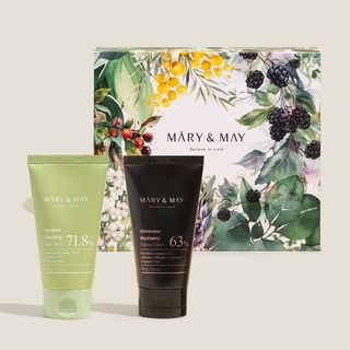 Mary&May Soothing Gel Cream and Idebenone Blackberry Cream Duo Set