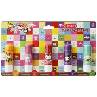 Set de crema labial Pieras con personajes de Sanrio, 5 piezas