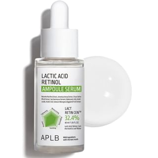 Sérum en ampolla de ácido retinol y láctico APLB - 32,4% de concentración, hidrata pieles secas, restaura elasticidad, revitaliza piel apagada, minimiza poros y mantiene el equilibrio hidrolípico