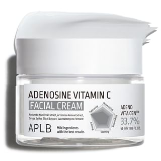 Crème visage APLB à l'adénosine et la vitamine C - 33,7 % d'Adeno Vita Cen, hydratante et pour une peau élastique