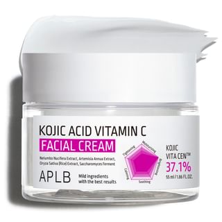 Crème visage éclaircissante APLB à l'acide kojique et vitamine C