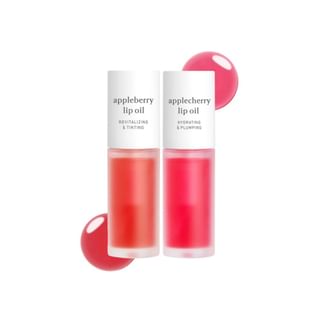 Set de aceites labiales teñidos Appleberry y Applecherry de Nooni