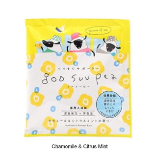 Baño en polvo Charley Goo Suu Pea - Manzanilla y Menta Cítrica, 50g