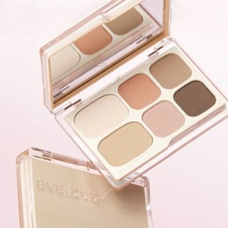 Paleta de sombras de ojos nude mate de everbab de 6 colores