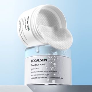 Toallitas controladoras de aceite FOCALSKIN - Exfoliantes, purificantes y mateadoras