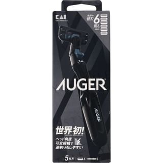Kit de afeitado KAI con 6 cuchillas - Sistema Auger