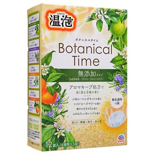EARTH ONPO Warm Foam Botanical Bath Tablets, 12 Pieces