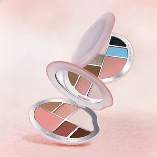 Paleta de sombras de ojos ROMANTIC BEAUTY 6 colores - Rosa marrón, 9g