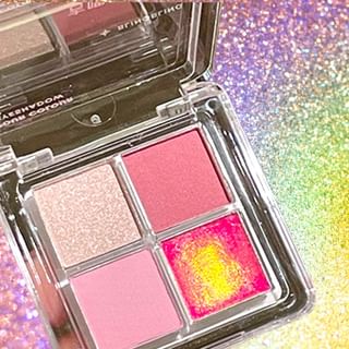 Paleta de sombras brillantes de Gella's - 4 colores Litchi #B02