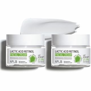 Crème faciale APLB à l'acide lactique et au rétinol (55 ml x 2)