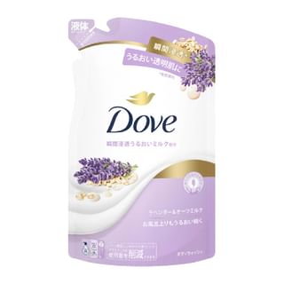 Jabón corporal Dove Japón Lavanda y Leche de Avena 330g Recargable