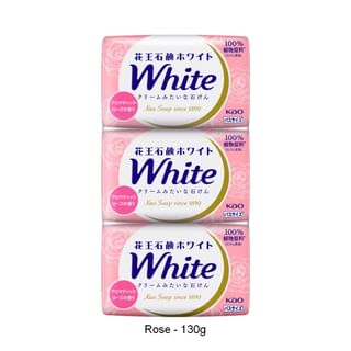 Jabón Kao Rosa Blanco - 130g x 3