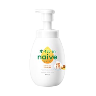 Jabón corporal espumante Kracie Naive Aceite, 600 ml