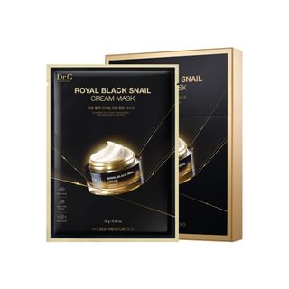 Dr.G Royal Black Snail Cream Mask Set - 16g x 5 Sheets