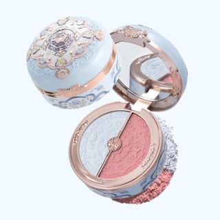 Duo de iluminador y rubor Butterfly Cloud Collar de Flower Knows (02)