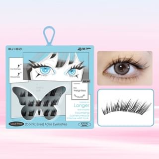 BLJ Comic Eyes Glue-free False Eyelashes - HD04 Miss Wavy (9-13mm)