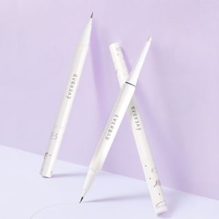 Lápiz de sombra de ojos everbab Duo Shadow Aegyo-sal, Rosa Mate (0.25g x 2)