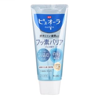 Kao PureOra Medicated Barrier Gel Toothpaste, Mint, 115g