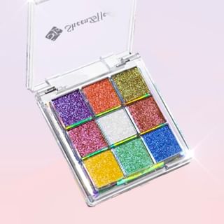 Paleta de sombras de ojos brillante con camaleón de brillo SheenEffect - Tipsy