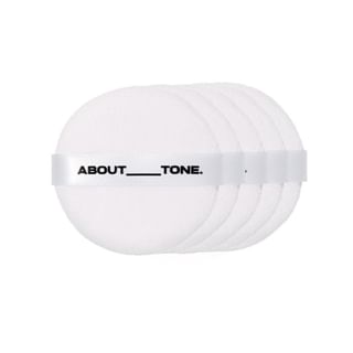 ABOUT_TONE Blur Finish Powder Puff Set, 5 Pieces