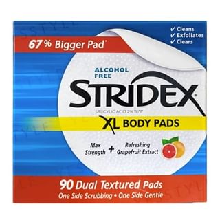 Padres corporales XL Stridex con ácido salicílico al 2% (90 unidades)