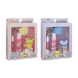 Set SHOBIDO de Brillo de Labios con Charms Pokémon - Rosa (4 uds)