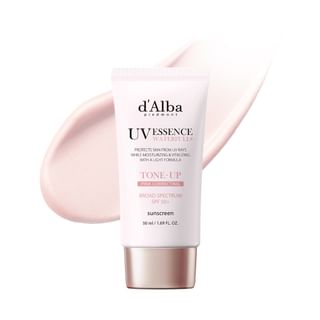 d'Alba Waterfull Pink Correcting Sunscreen - Vegan, Hydrating Daily Protection