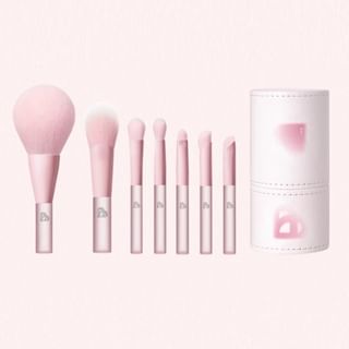 Set de pinceles de maquillaje BLJ Mini - Dulces Peras, Rosa - 7 Unidades