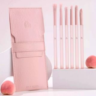 Set de pinceles para ojos BLJ - Fresa Semisuculenta #Rosa - 6 unidades